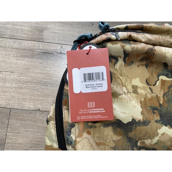 TOPO Designs Desert Camo Dash Pack Travel School Work Bag Backpack Camo - Picture 4 of 9